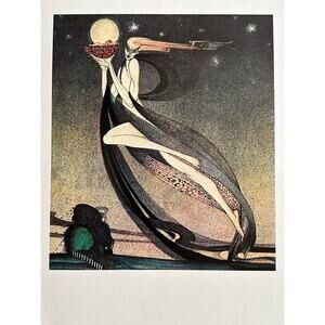 The Good Fairy, Baby In Cradle, Alicia, Pot Of Pinks, Art Nouveau, Kay Nielson,